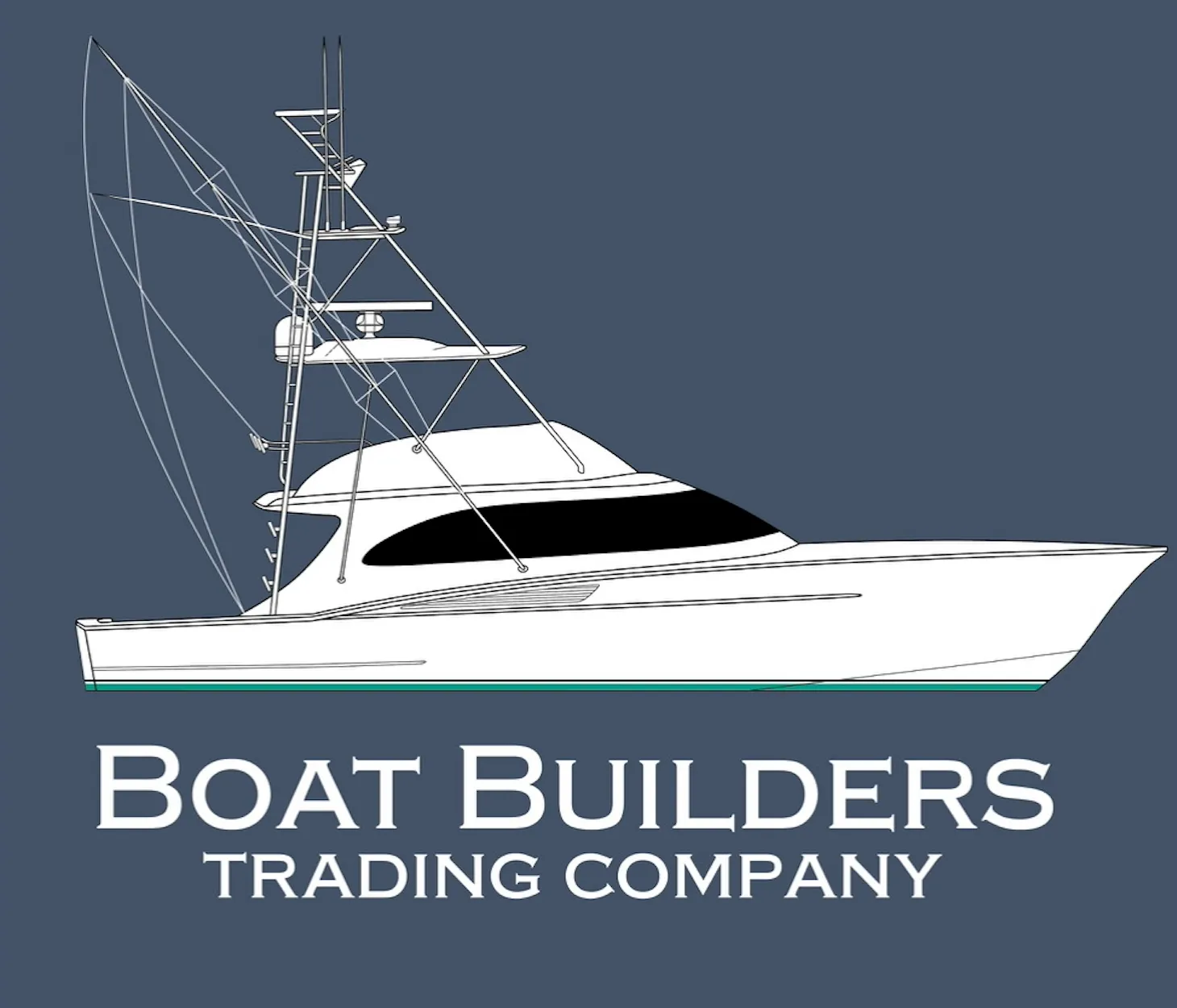 Boat Builders Trading   Custom White Sportfish   Long Sleeve