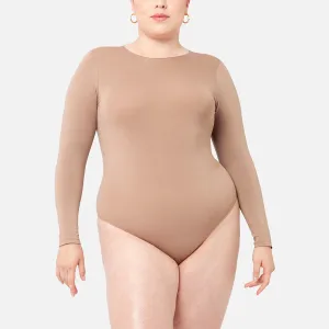 Bodysuit de manga larga Stretch