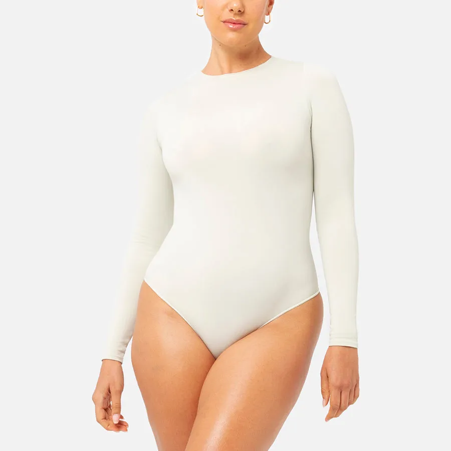 Bodysuit de manga larga Stretch