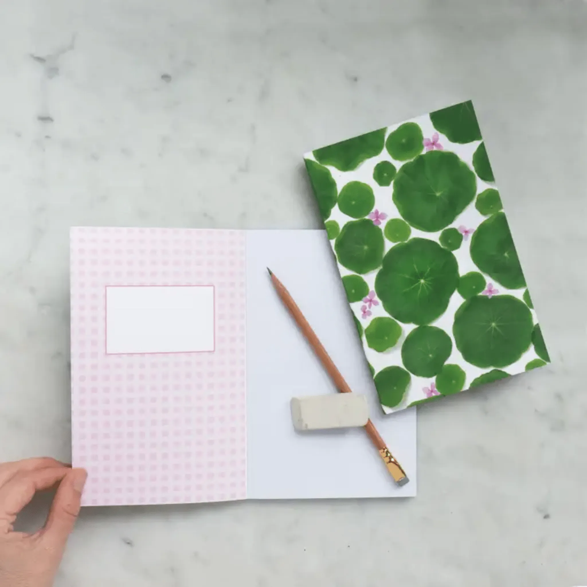 Bottle Branch Nasturtium Leaves Journal