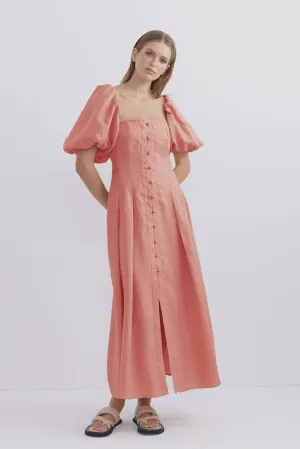 Bounty Button Midi Dress