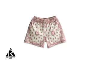 Bravest Studios Paisley Shorts "Cream/Burgundy"