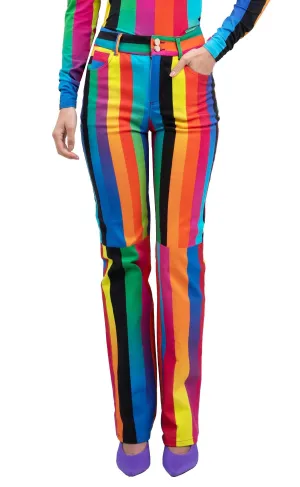 BruceGlen LIGHT BEAM STRIPE FLARE JEANS