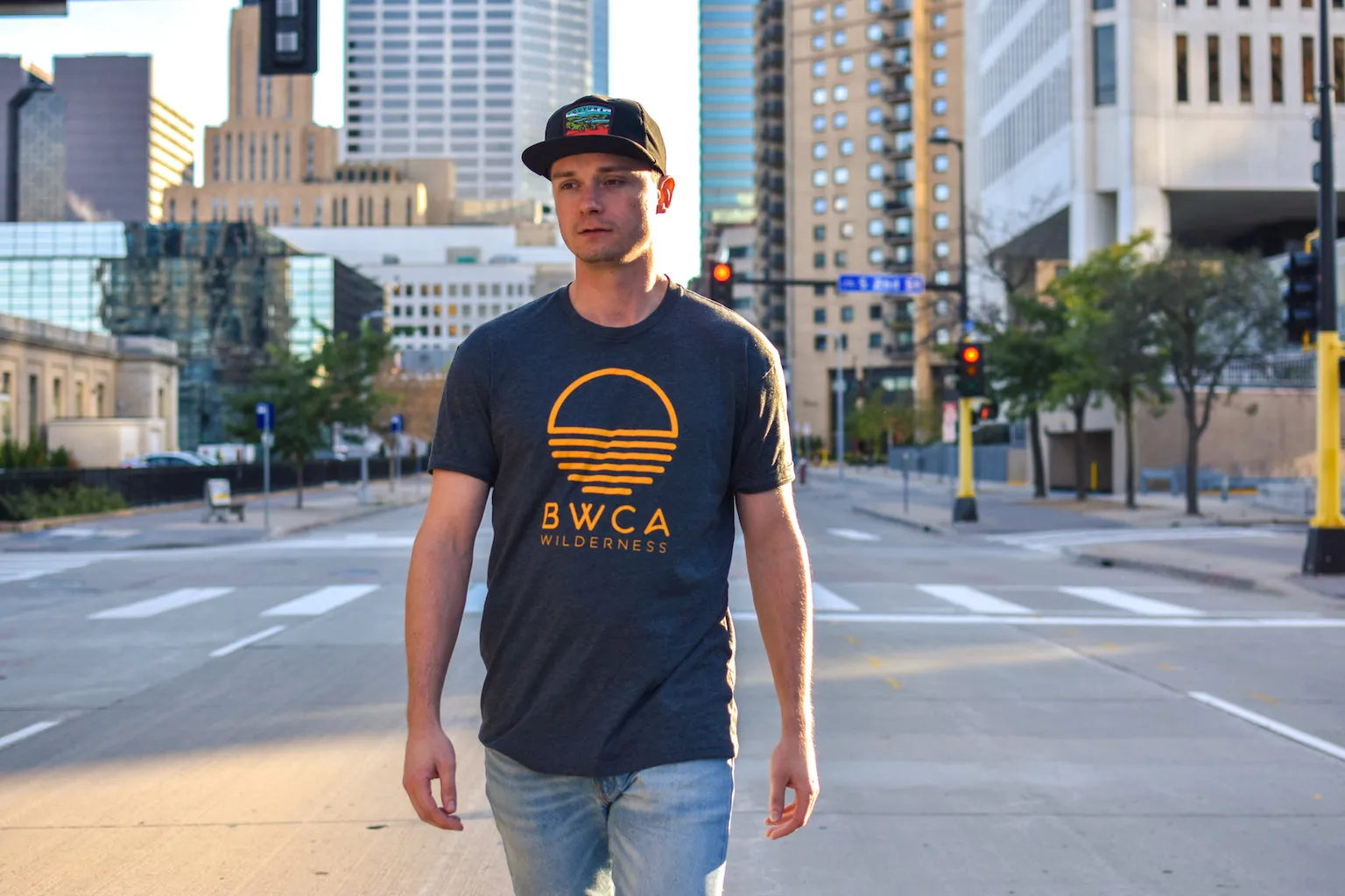 BWCA Sunset Wilderness T-Shirt - Charcoal