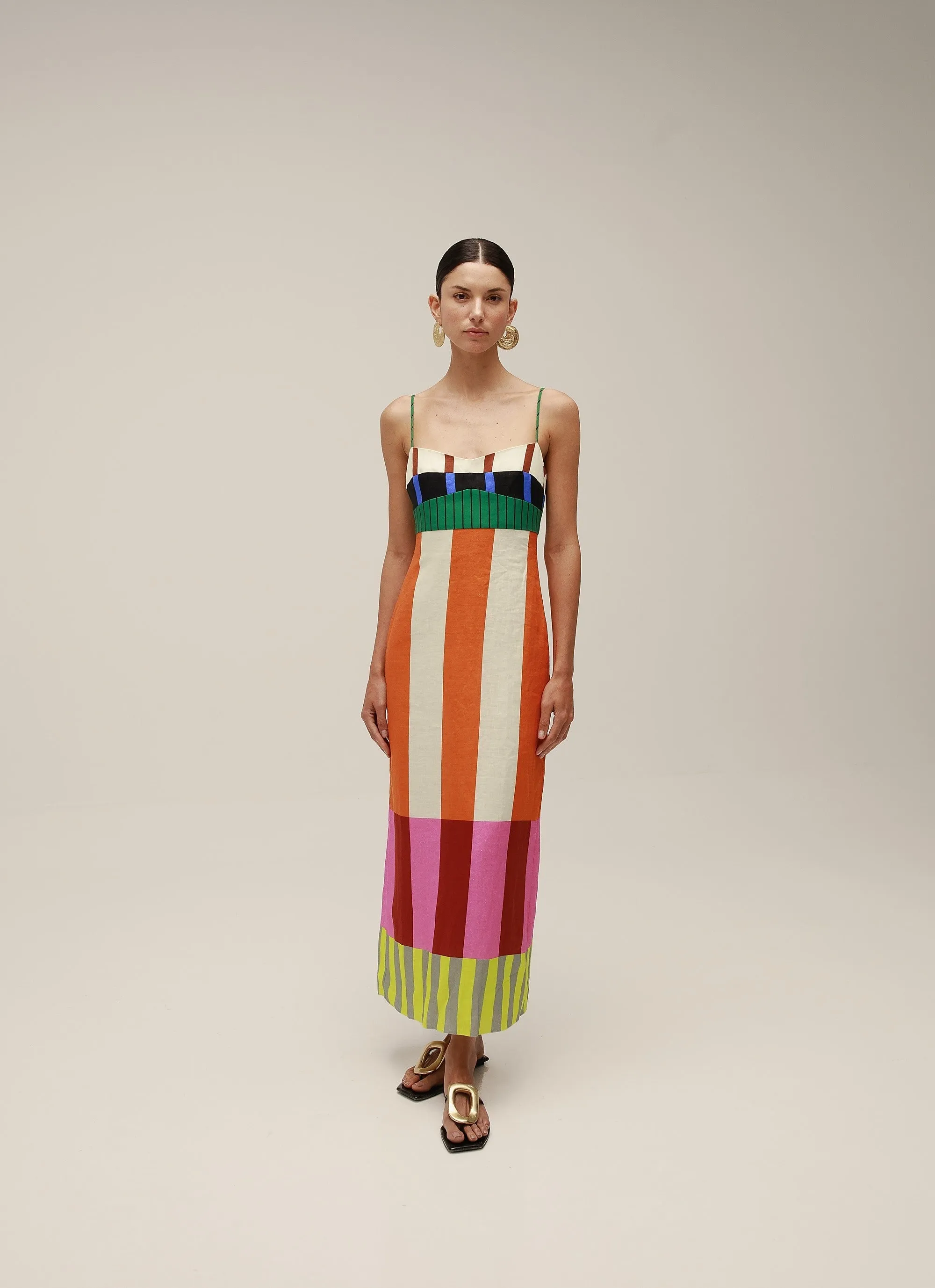 Cala de la Cruz Paloma Column Favorite Dress in Bengal Multi