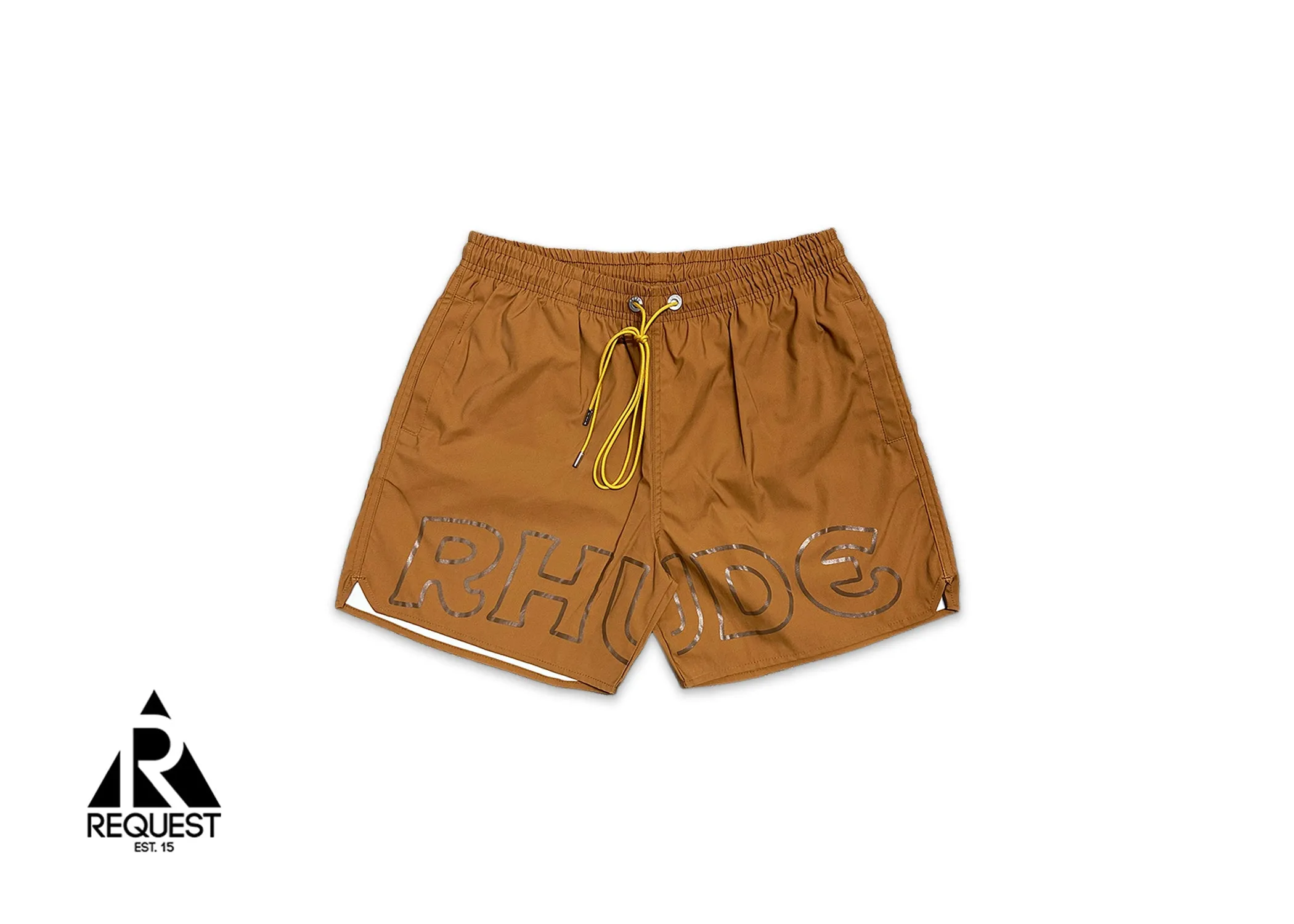 Camel Logo Swim Trunks "Brown"