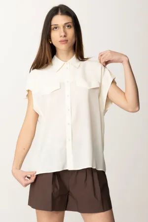 Camicia Over In Misto Seta