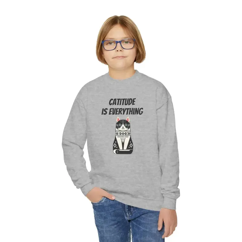 Catitude Youth Crewneck Purrfect Comfort Sweatshirt