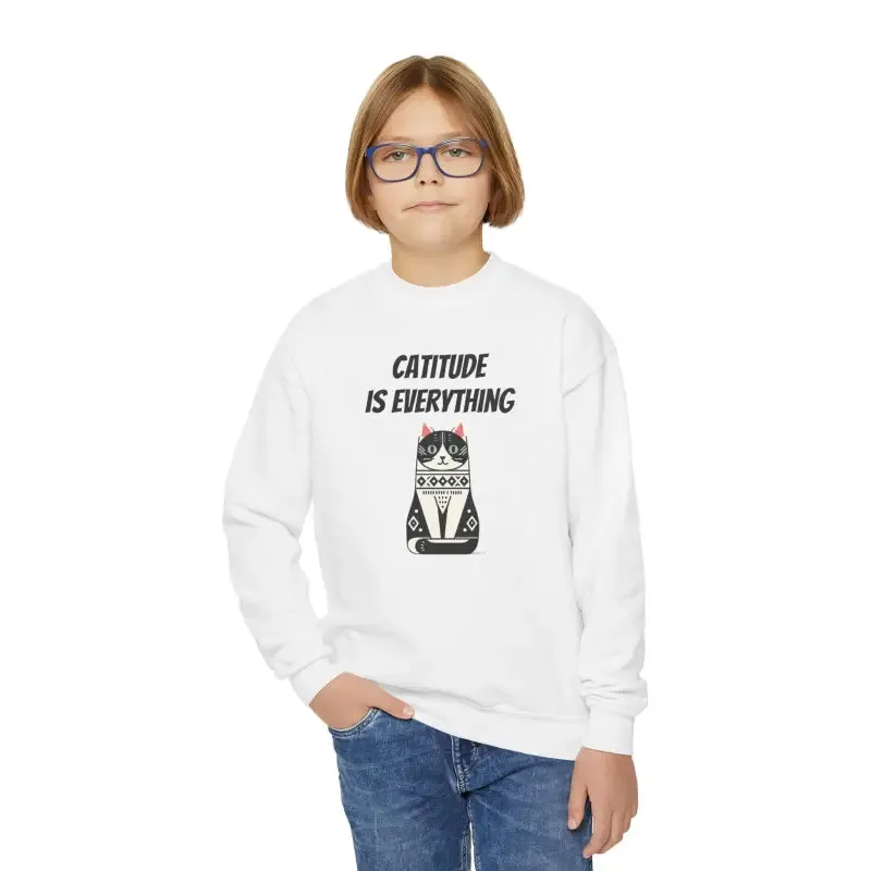 Catitude Youth Crewneck Purrfect Comfort Sweatshirt