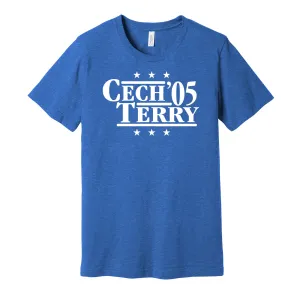 Cech & Terry '05 - London Football Legends Political Campaign Parody T-Shirt - Hyper Than Hype Shirts