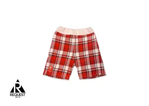 Check Gift Sweat Shorts "Red"