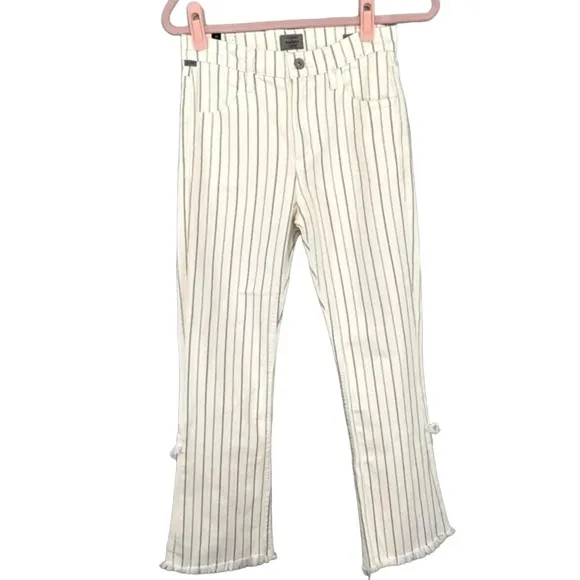 Citizens of Humanity Drew Fray High-Rise Crop Flare Jeans size 25