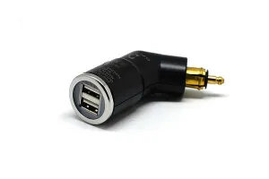 Cliff Top DIN to USB Angled Dual-- 3.3A