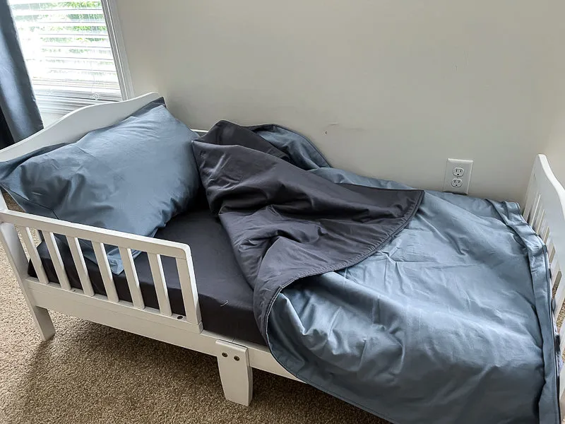 Coal Gray Crib Fitted Sheet