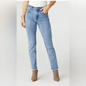 Coco   Carmen EverStretch Straight Jeans | Med Light Blue Wash | Size Small