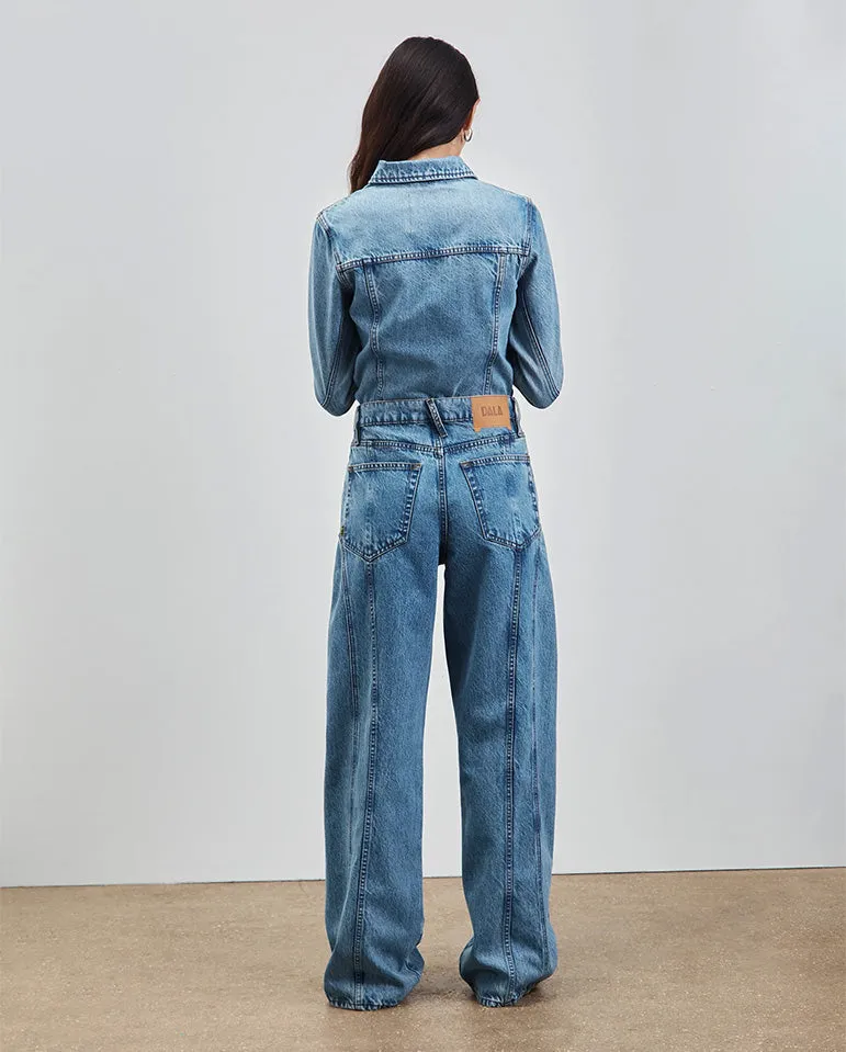 Contoured Sling jean Vintage Blue