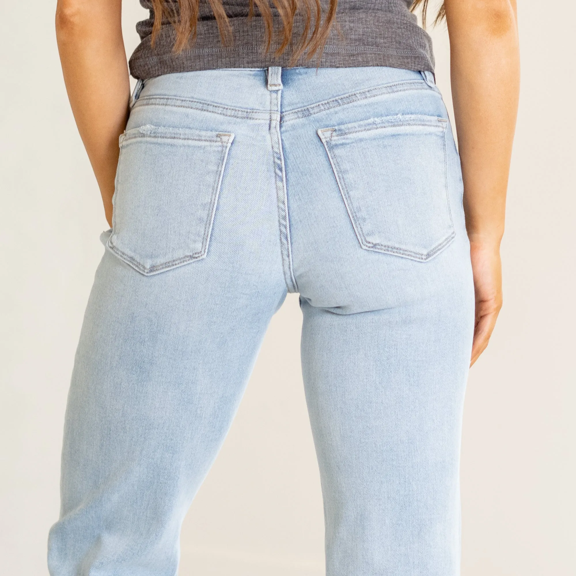 Convenient High Rise Slim Wide Leg Regular & Plus Sizes