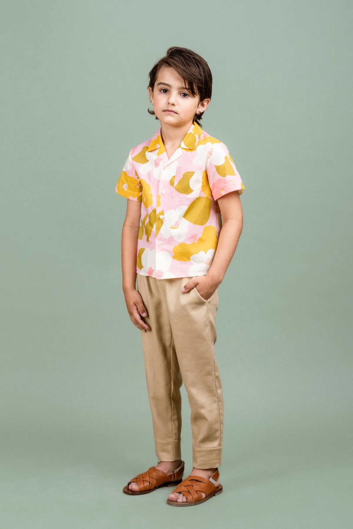 Cotton Shirt Happy, Pink