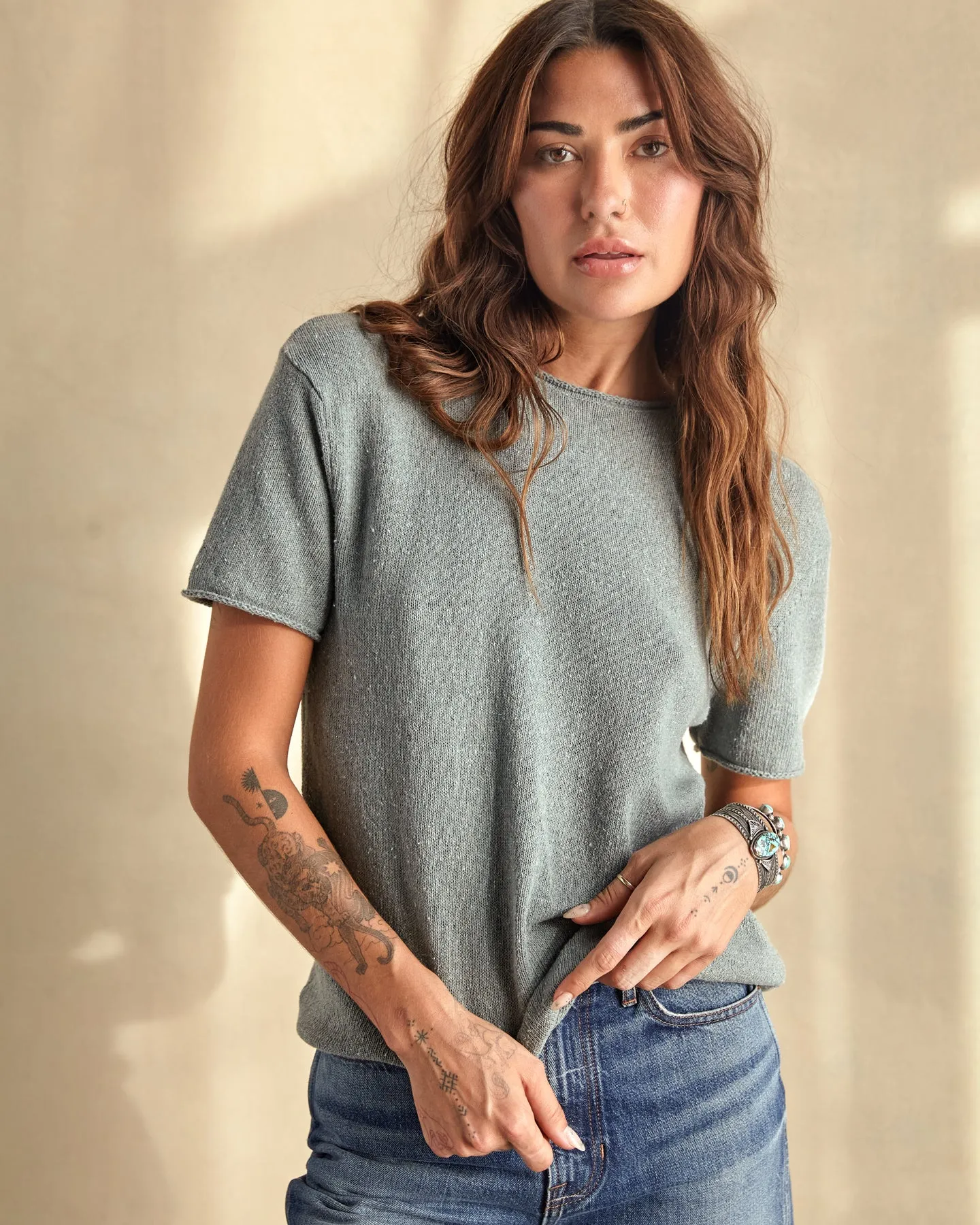 Crescent Knit Top
