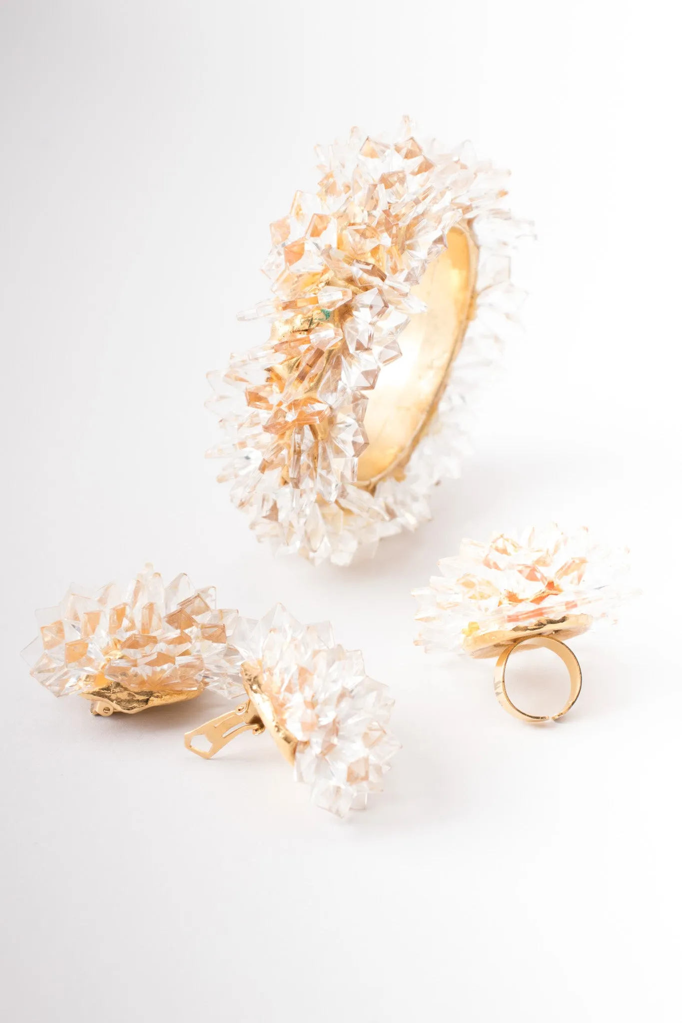 Crystal Stalactite Cocktail Ring