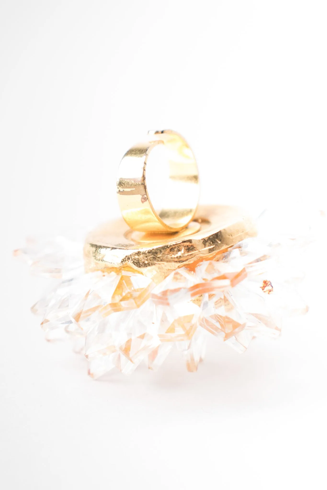 Crystal Stalactite Cocktail Ring