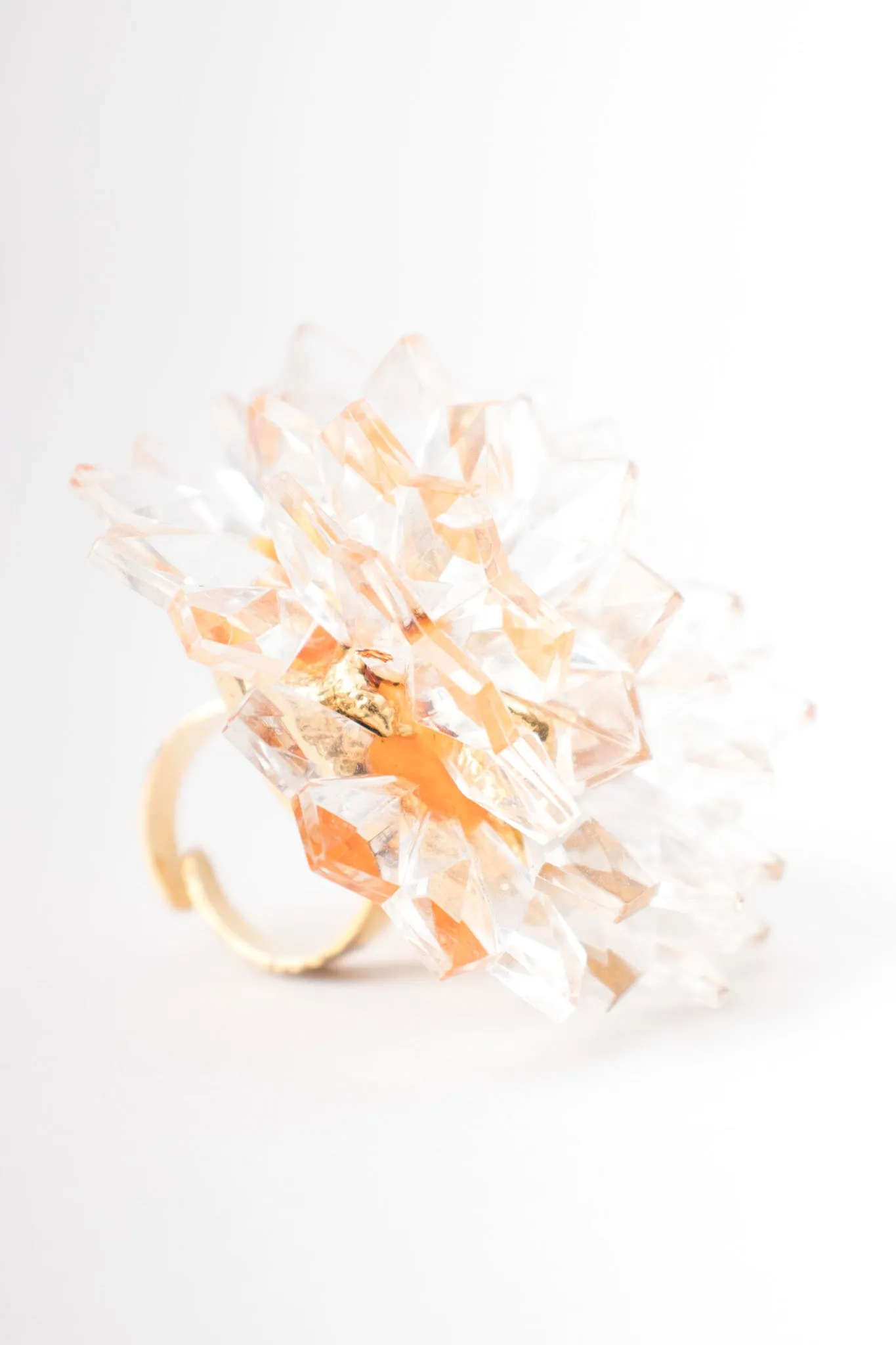 Crystal Stalactite Cocktail Ring