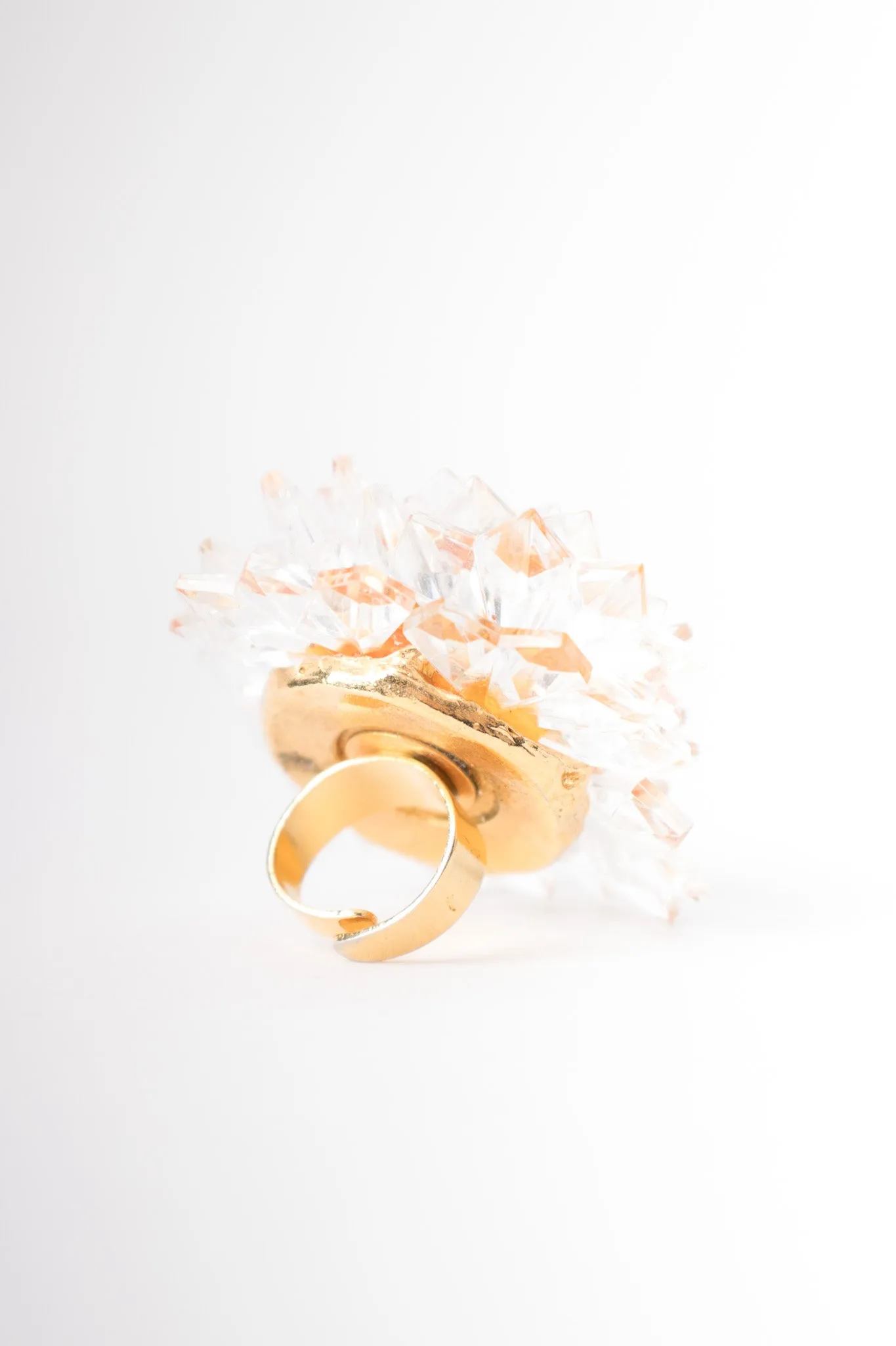 Crystal Stalactite Cocktail Ring
