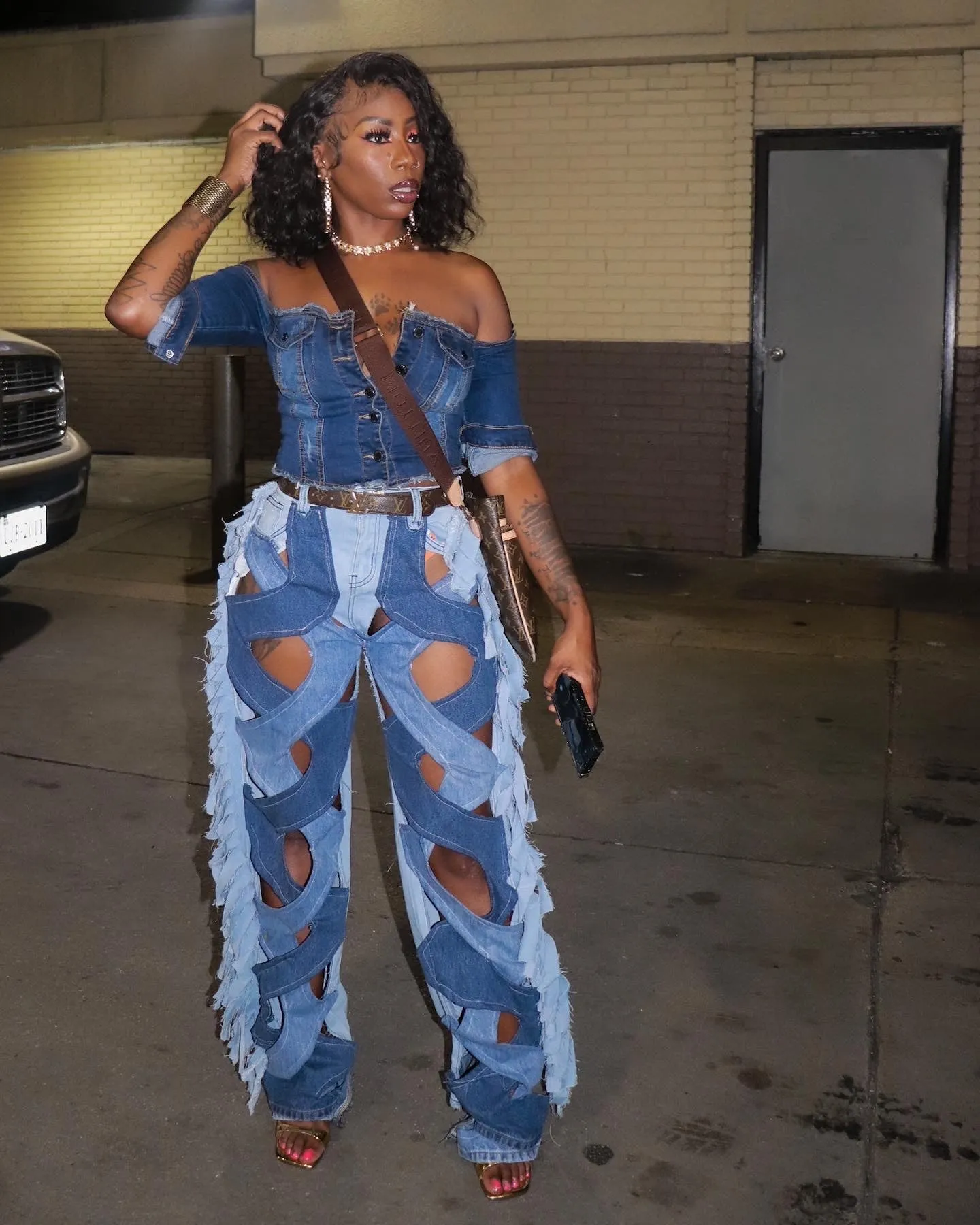 Custom Denim Spiral jeans