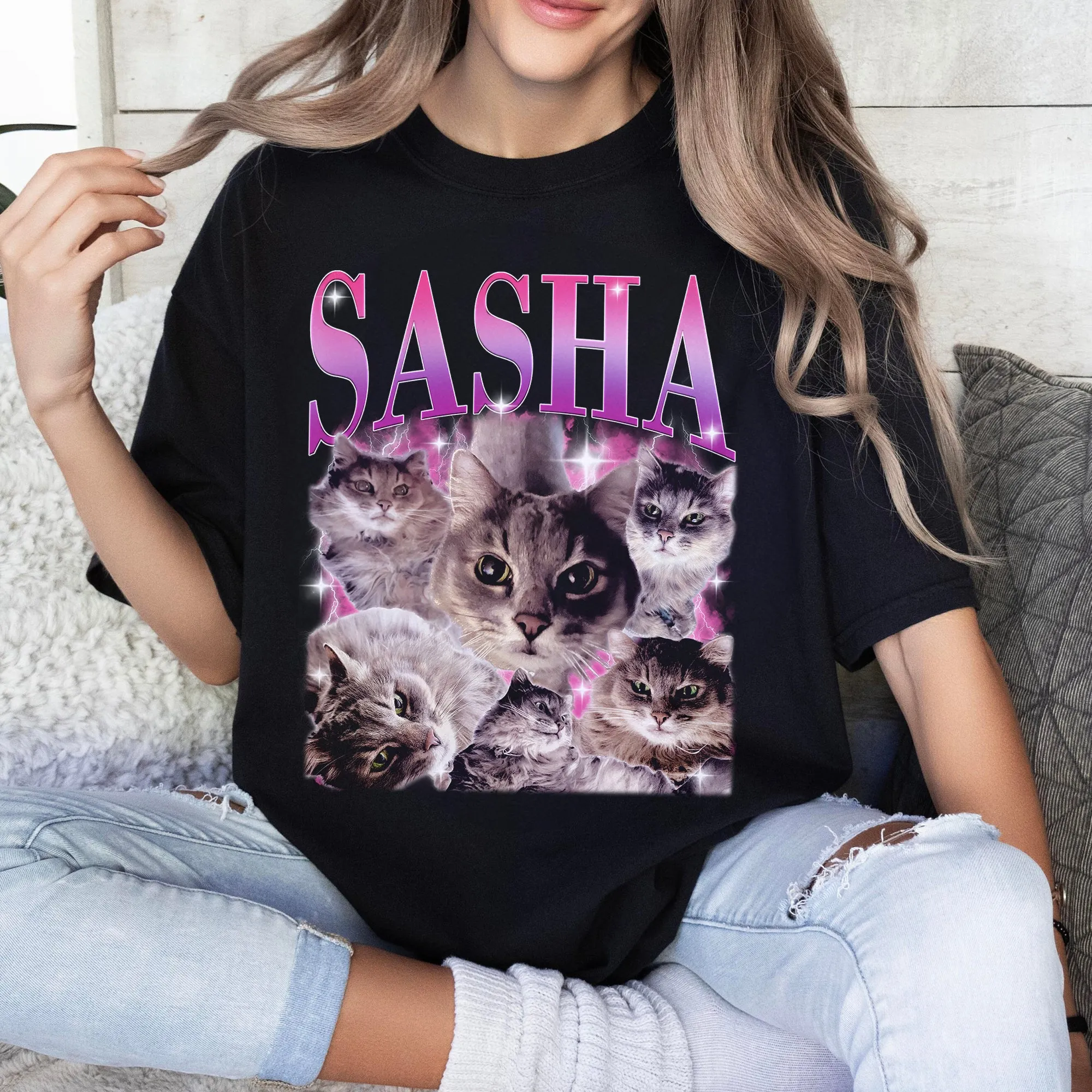 Custome Vintage T Shirt, Custom Graphic Tee, Custom Bootleg Rap Tee Shirt, Shirt With Firlfriend Face , Girlfriend Shirt Personalized