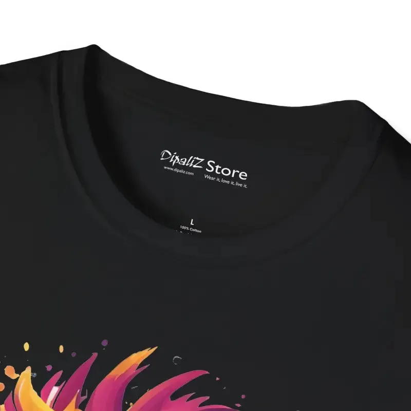 Cute Colorful Monster Softstyle t Shirt for Comfy Fun