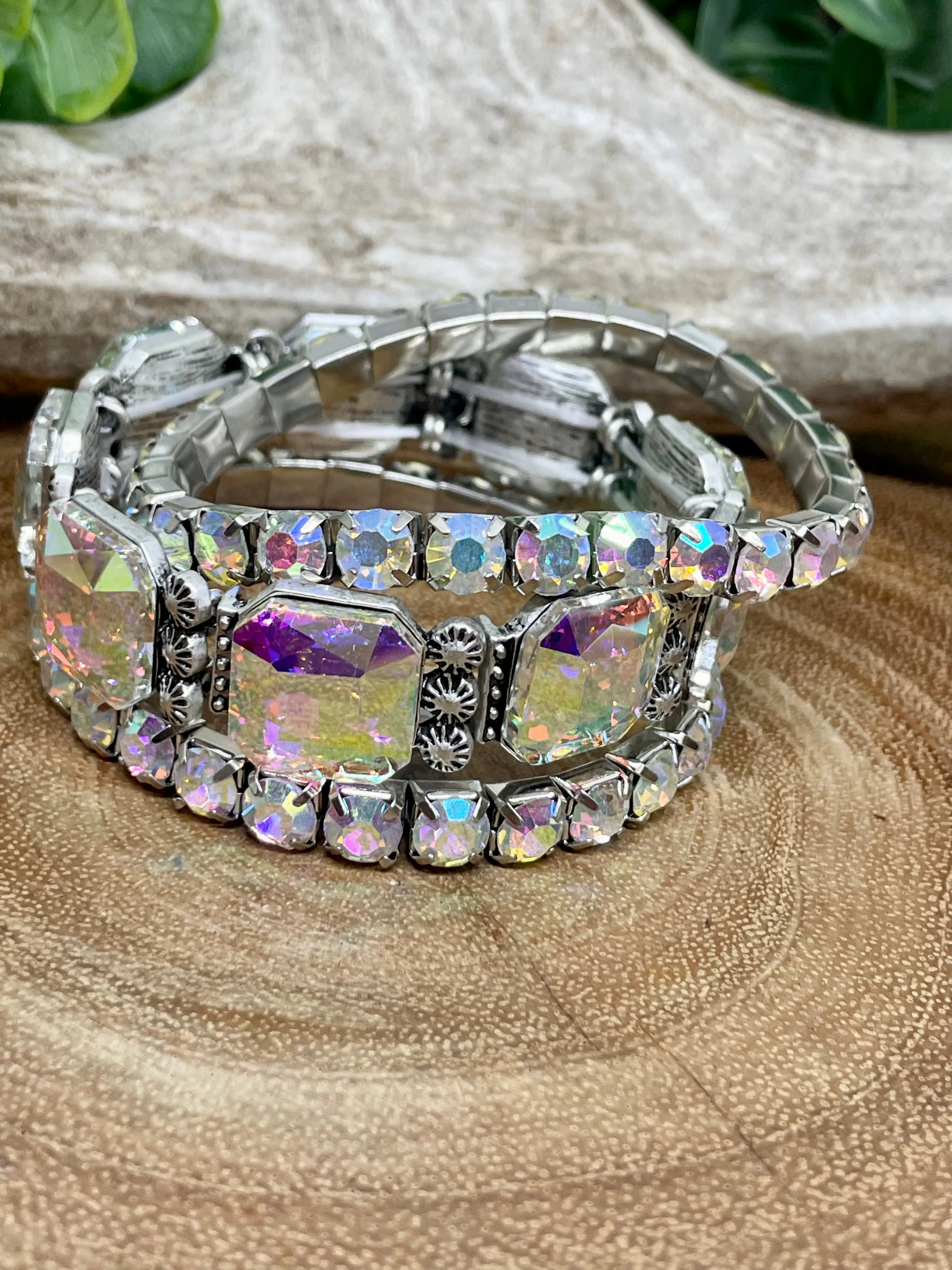 Darrington Set of 3 Rhinestone Stretch Bracelets