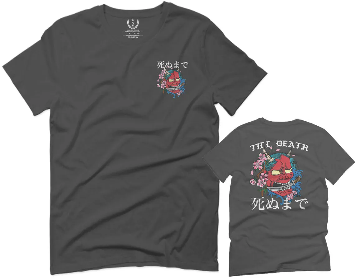 Demon Graphic Traditional Japanese Till Death For men T Shirt