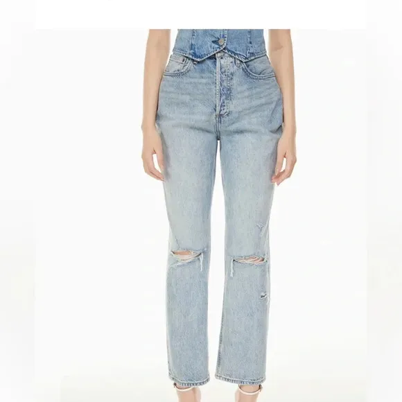 Denim Forum The Joni High Rise Loose 29L size 31