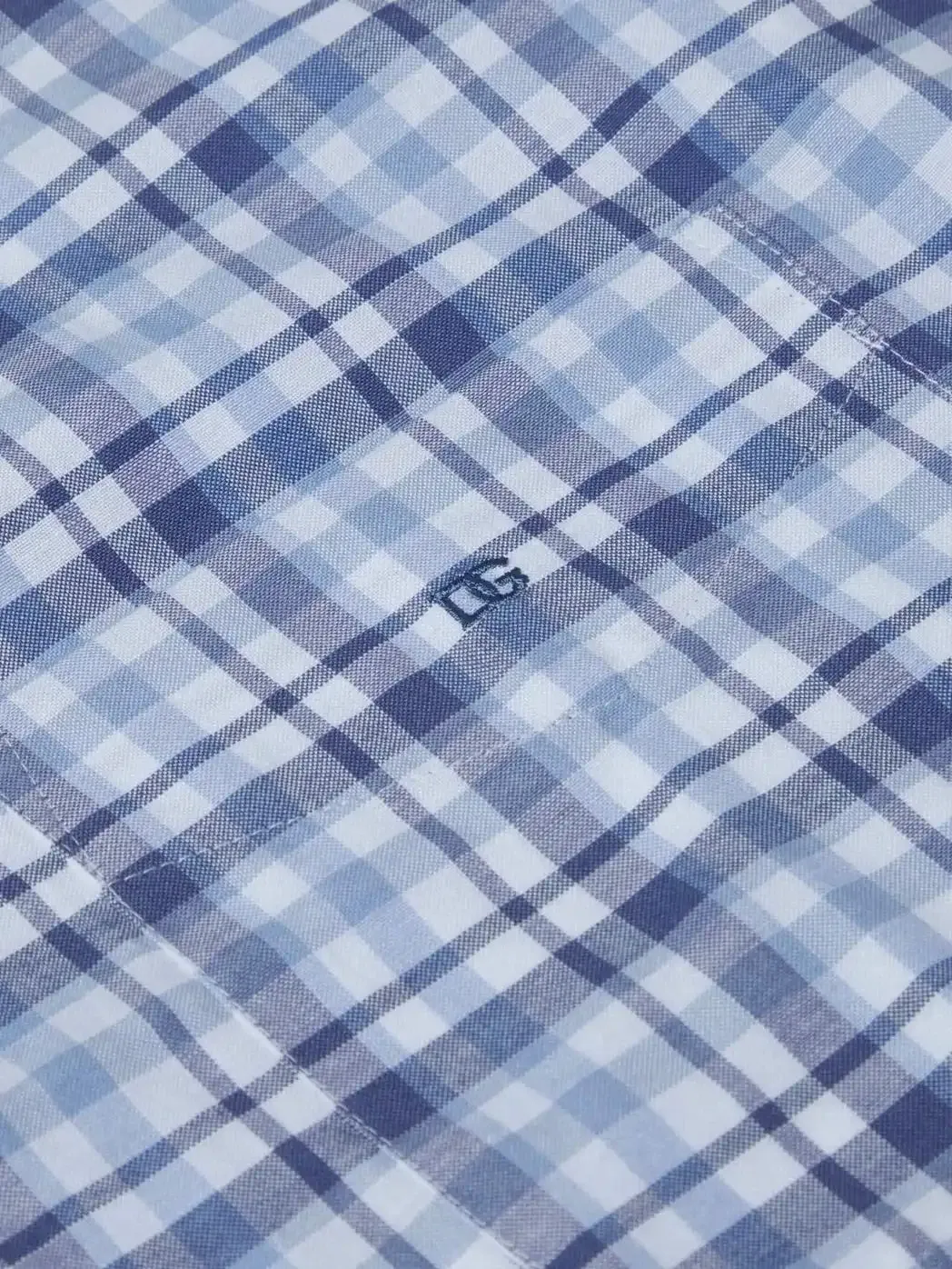 DG's Drifter Ivano Short Sleeve Check Shirt Light Blue
