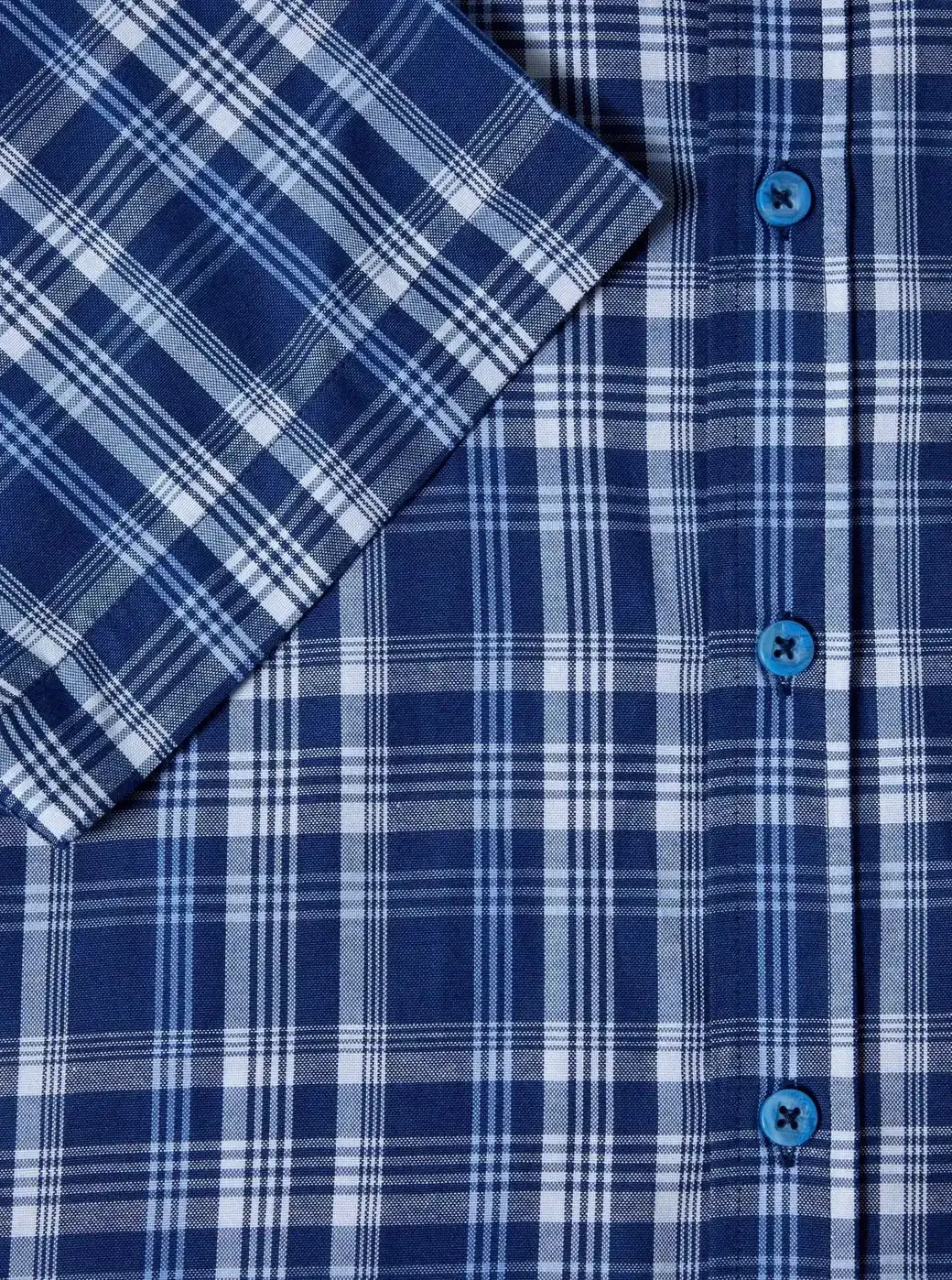 DG's Drifter Ivano Short Sleeve Check Shirt Navy