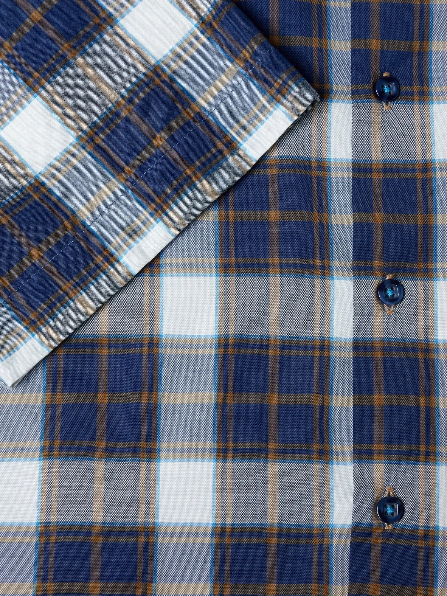 DG's Drifter Men's Short Sleeve Check Shirt Ivano 14455SS-28 Navy