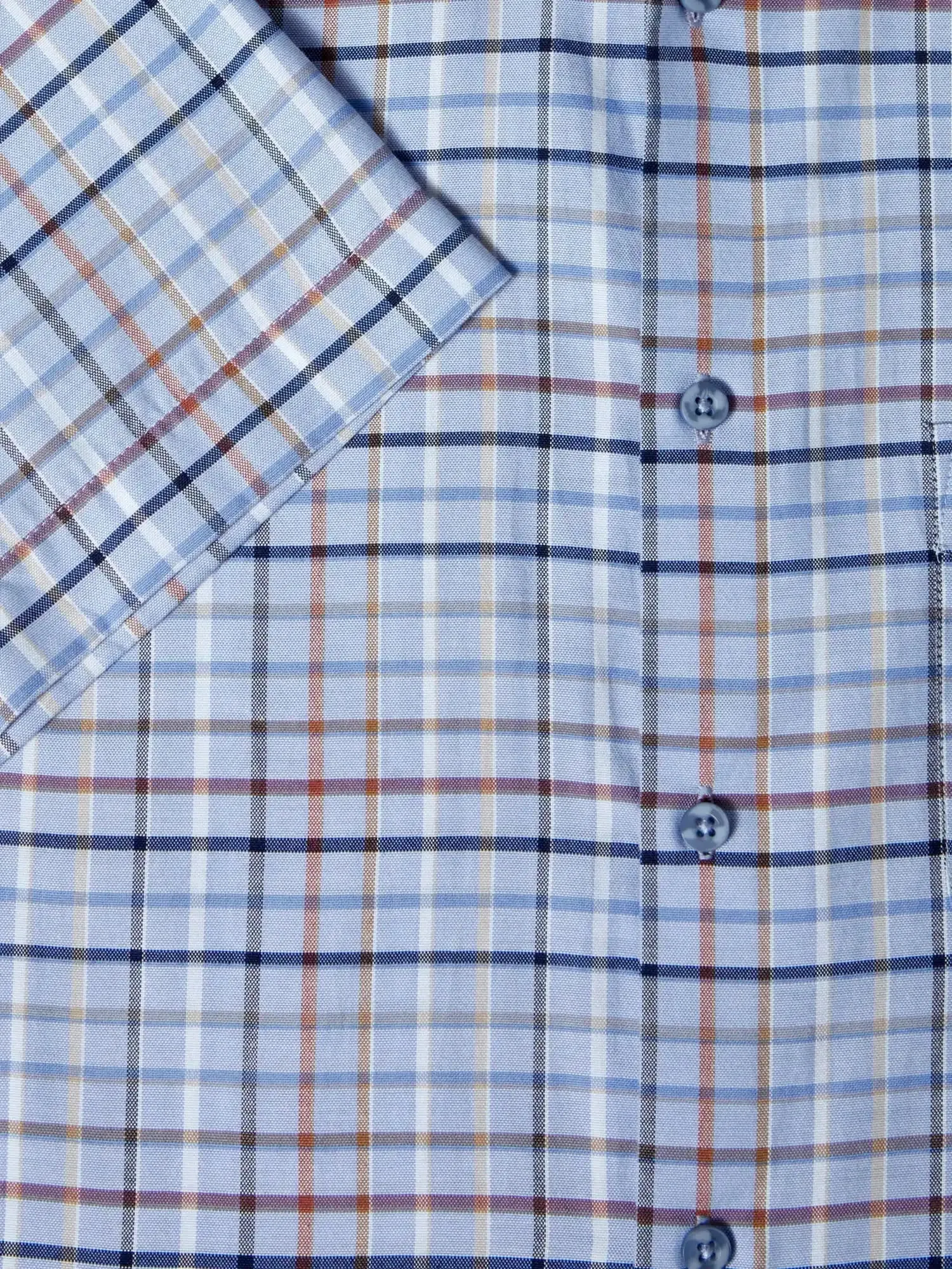 DG's Drifter Short Sleeve Shirt Light Blue Check