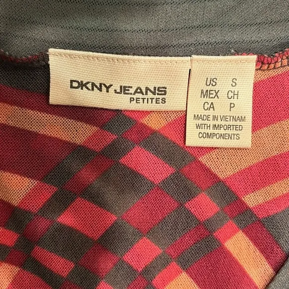 DKNY Jeans Womens Multicolor Geometric Print Sleeveless Mini Dress Size S