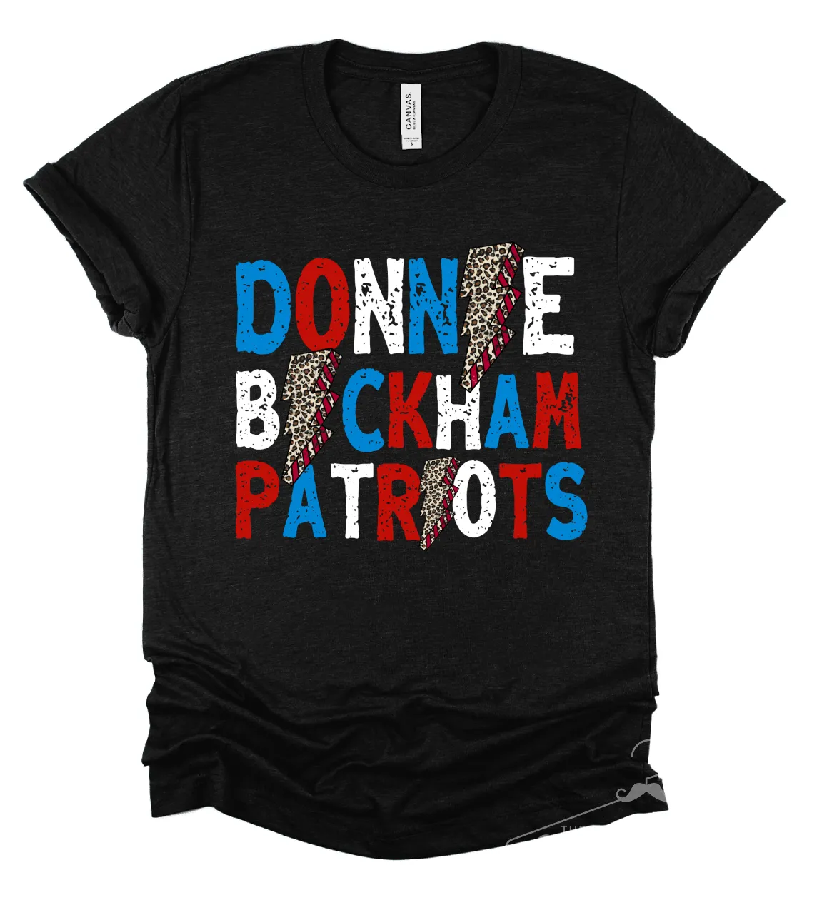 Donnie Bickham Patriots Lightning Bolt Soft Style School Tee