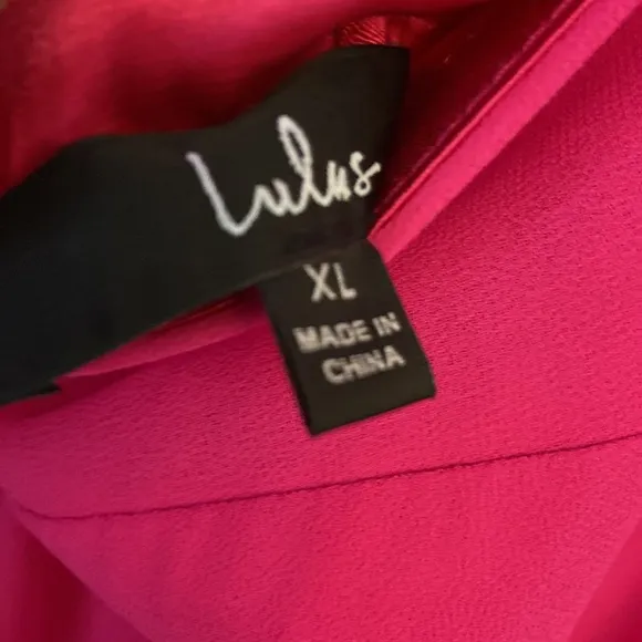 Dreamy Romance Hot Pink Backless Maxi Dress women’s size XL