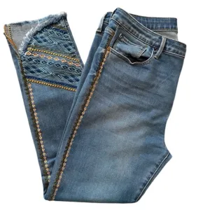 Driftwood, Jackie Embroidered high rise jeans Size 27