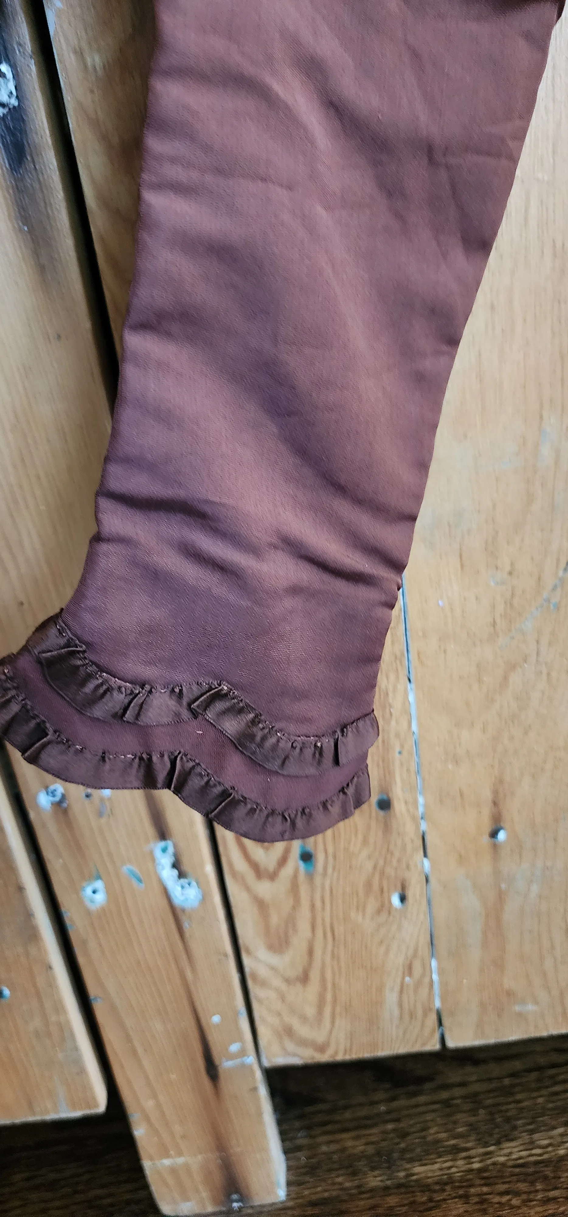 Edwardian Silk Beaded Jacket Brown Purple