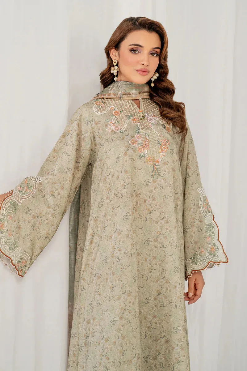EMBROIDERED VISCOSE SILK