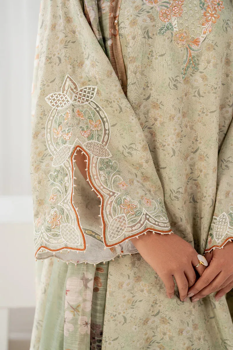 EMBROIDERED VISCOSE SILK