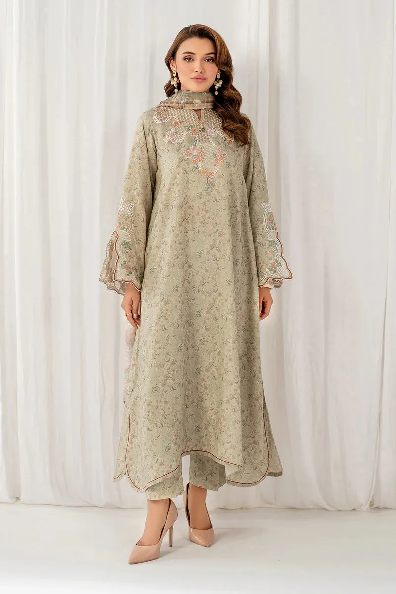 EMBROIDERED VISCOSE SILK