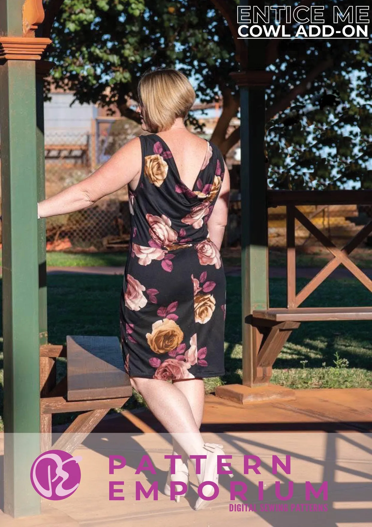 Entice Me Dress | Cowl Back Add-on Sewing Pattern