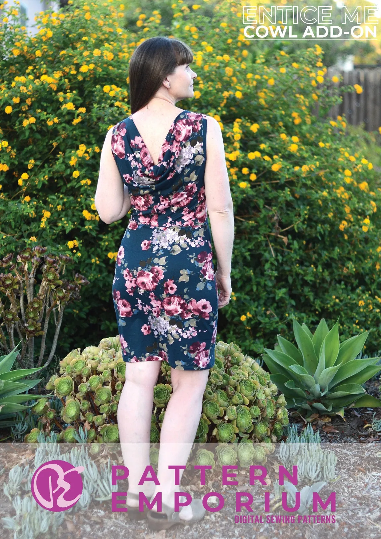 Entice Me Dress | Cowl Back Add-on Sewing Pattern