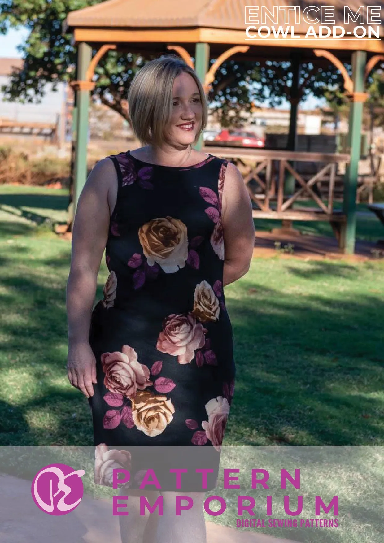 Entice Me Dress | Cowl Back Add-on Sewing Pattern