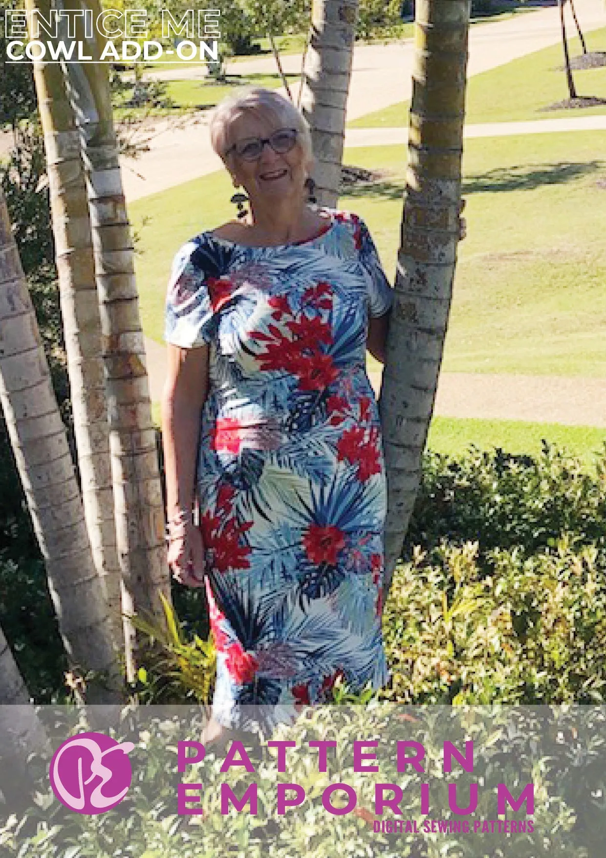 Entice Me Dress | Cowl Back Add-on Sewing Pattern