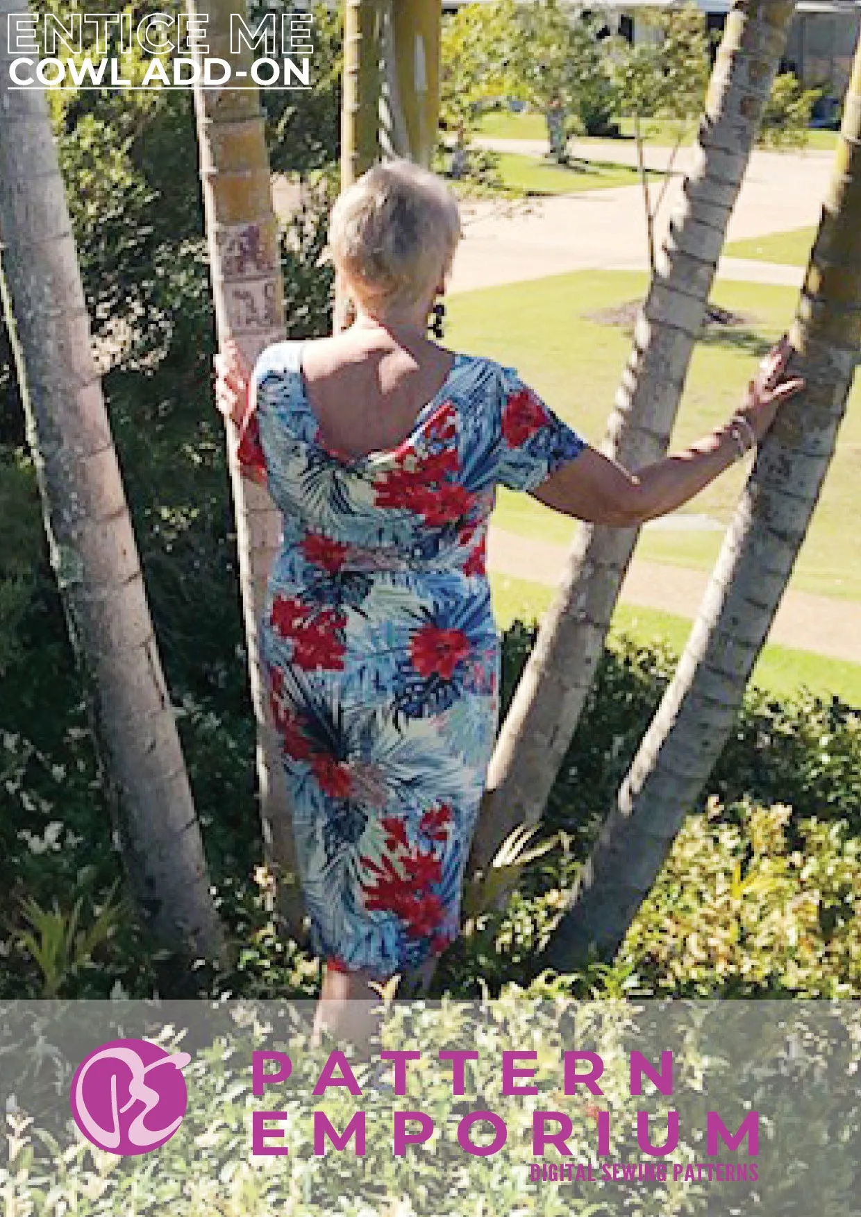 Entice Me Dress | Cowl Back Add-on Sewing Pattern